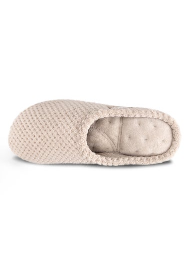 Totes Isotoner Oat Popcorn Terry Mule Slippers