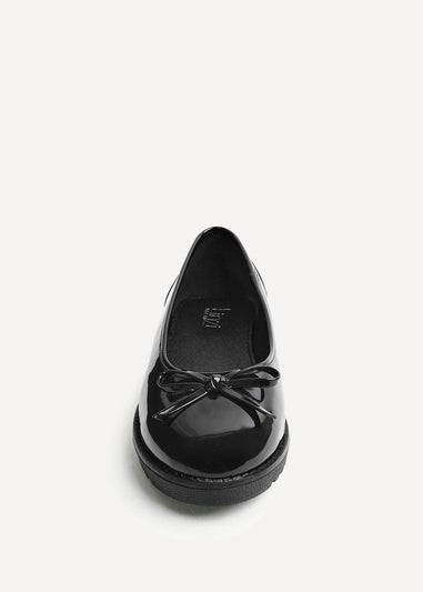 Linzi Wendi Wide Fit Black Patent Pump