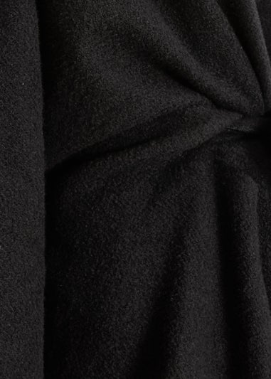 Quiz Black Tie Waist Cape