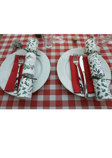 Heart & Soul White & Green Eucalyptus 12in crackers