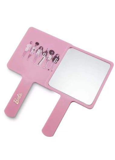 Barbie Pink Makeup Brushes Travel Pouch & Mirror Set