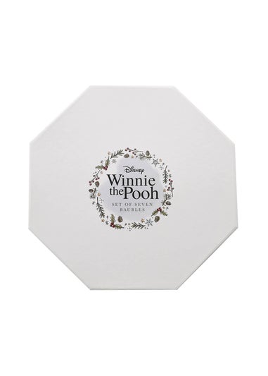 Disney Winnie The Pooh Set Of 7 Multicoloured Baubles