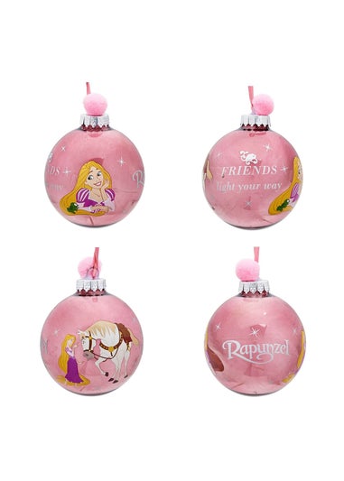 Disney Set Of 7 Multicoloured Baubles Princesses