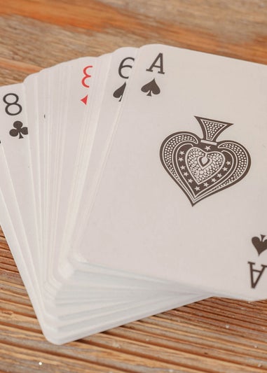 Harvey Makin Pack of Playing Cards In  Brown Wooden Box