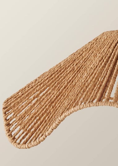 ValueLights Farai Natural  Wave Easy Fit Ceiling Light Shade