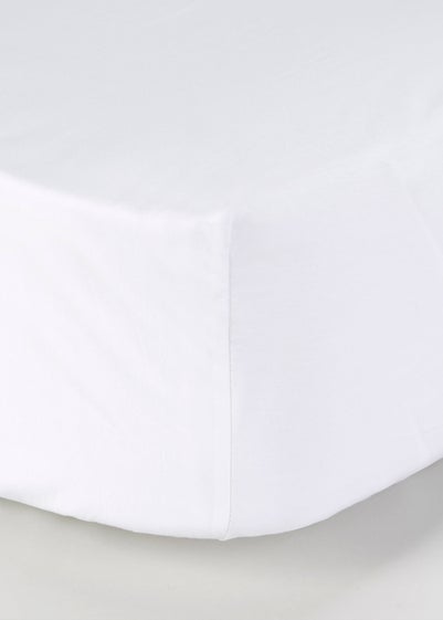 100% Cotton Percale Deep Fitted Bed Sheet (200 Thread Count) - Single