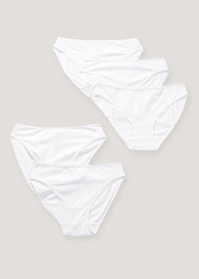 5 Pack High Leg Knickers - Size 8