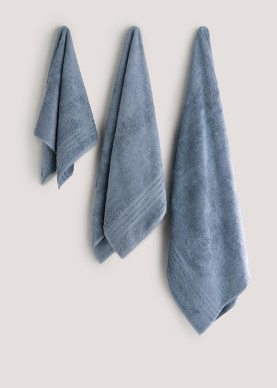 Blue 100% Egyptian Cotton Towels - Hand Towel