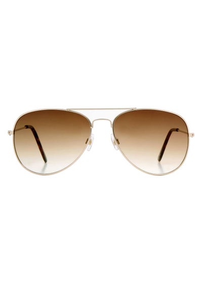 Foster Grant Brown Aviator Sunglasses - One Size