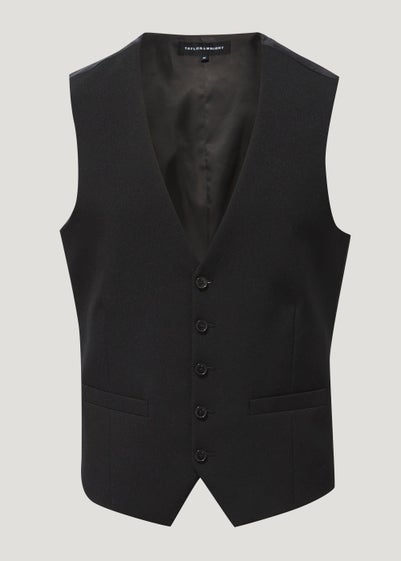 Taylor & Wright Panama Black Suit Waistcoat - Small