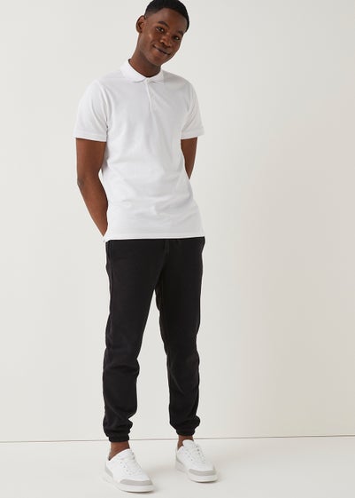 Black Essential Cuffed Joggers - Extra small