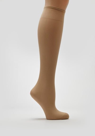 5 Pack 15 Denier Opaque Knee Highs - One Size