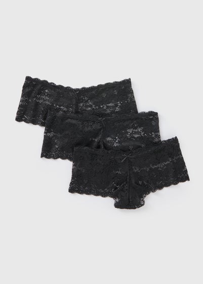 3 Pack Lace French Knickers