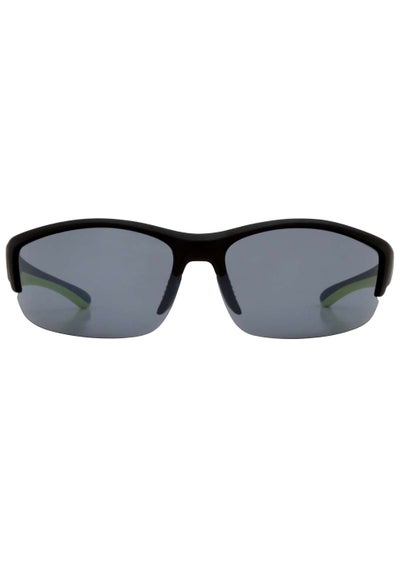 Foster Grant Slash BLK Half Rim Sunglasses - One Size