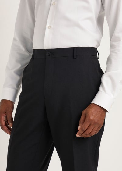 Taylor & Wright Black Regular Fit Formal Trousers