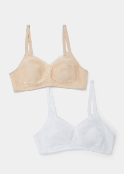 2 Pack Non Wired Cross Over Bras - 34D