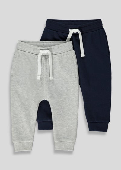 Boys 2 Pack Joggers (9mths-5yrs) - Age 9 - 12 Months
