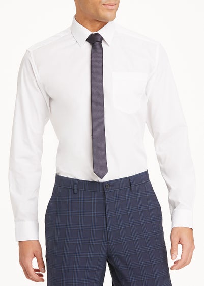 Taylor & Wright White Regular Fit Shirt & Tie Set