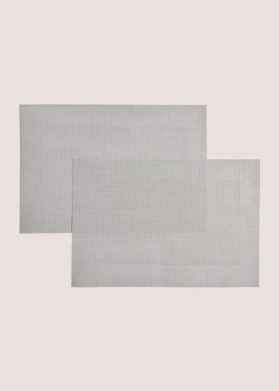 2 Pack Woven PVC Placemats (45cm x 30cm)