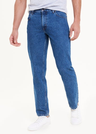 Wrangler Blue Straight Fit Jeans - 30 Waist Regular