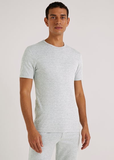 Grey Thermal T-Shirt - Small