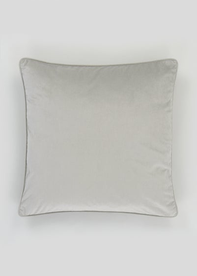 Grey Large Velvet Cushion