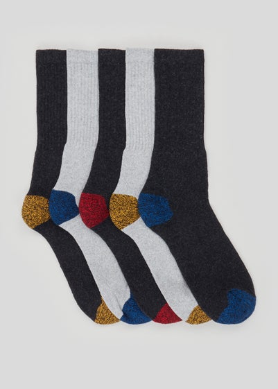 5 Pack Work Socks - Sizes 6 - 8.5