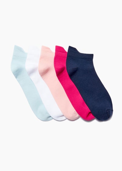 5 Pack Microfibre Trainer Socks - One Size