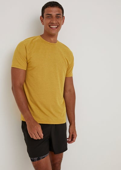 Souluxe Mustard Essential T-Shirt - Small