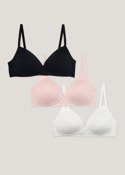 3 Pack Padded Non-Wired Bras Reviews - Matalan