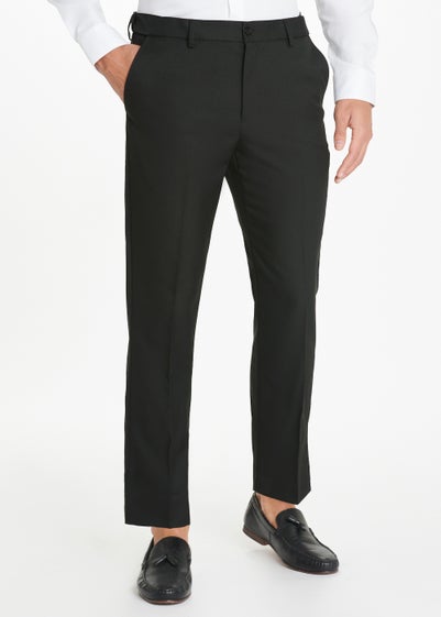 Farah Black Regular Fit Flexi Waist Trousers Reviews - Matalan