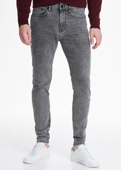 Light Grey Stretch Super Skinny Jeans - 30 Waist Regular