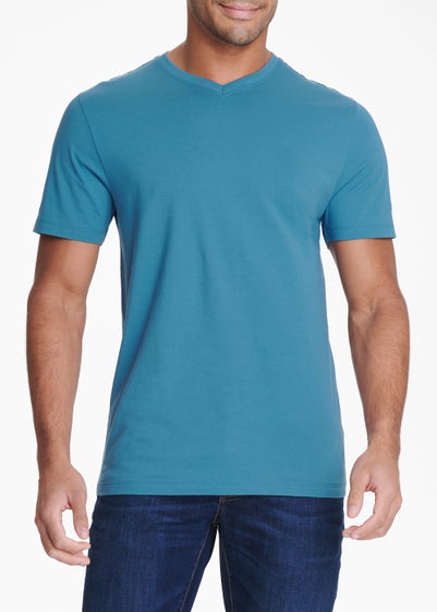 Blue Essential V-Neck T-Shirt - Small