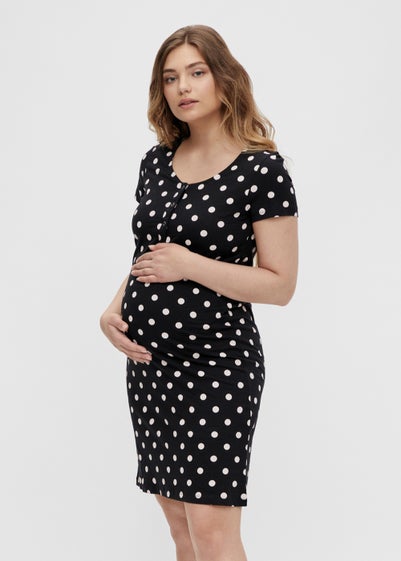 Mamalicious Maternity Spot Print Nursing Nightie