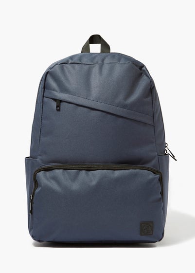 Navy Zip Pocket Backpack - One Size