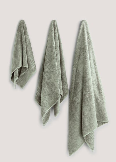 Sage Green Luxury Egyptian Cotton Towels