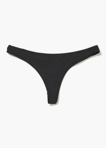 Black Bikini Thong - Size 6