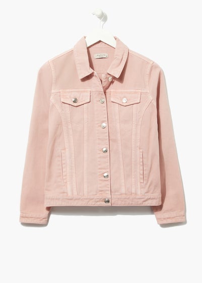 Pink Denim Jacket - Size 8