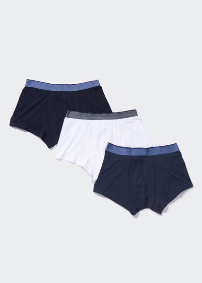 3 Pack Blue & White Hipsters - Extra small