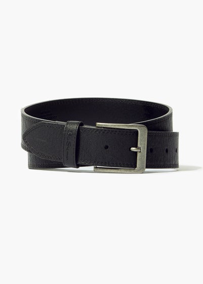 Ben Sherman Black Bodwitch Leather Belt - Small