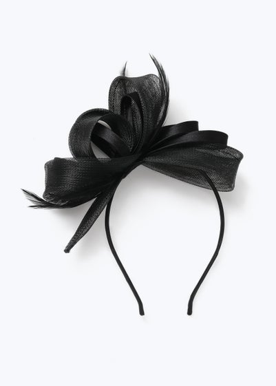 Black Loop Headband Fascinator - One Size