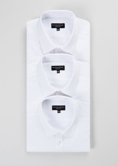 Taylor & Wright 3 Pack Regular Fit Short Sleeve Shirts - 14.5 Collar