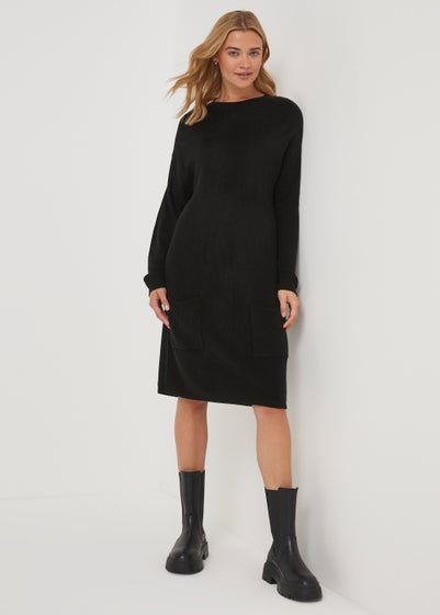 Black Super Soft Tunic Dress