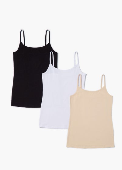 3 Pack Essential Cami Tops - Size 8