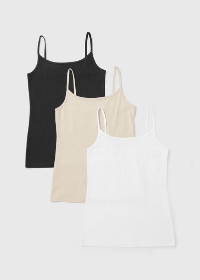 3 Pack Essential Cami Tops - Size 8