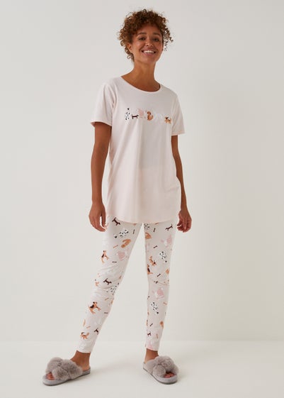 Pink Dog Legging Pyjama Set