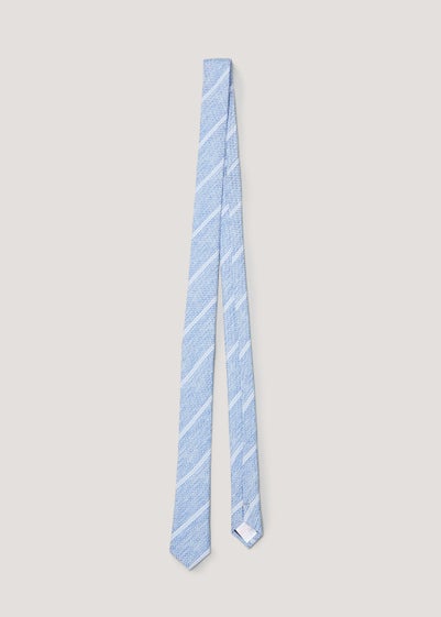 Boys Blue Stripe Tie (8-13yrs) - Age 8 - 13 Years