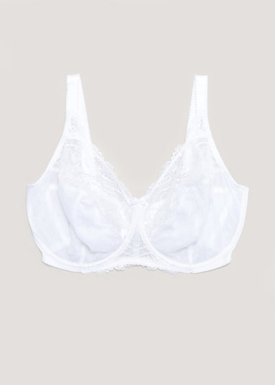 White Stretch Lace Bra (FF-J Cup) Reviews - Matalan