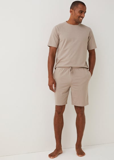 Stone Pique Lounge Shorts - Extra small