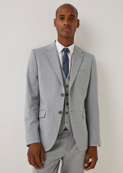 Taylor & Wright Lewis Grey Slim Fit Suit Jacket - 38 Chest Short